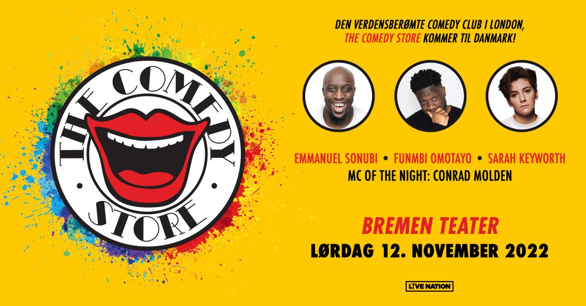 The Comedy Store er klar med navnene til den fjerde udgave af deres stand-up show i Bremen Teater lørdag 12. november 2022.